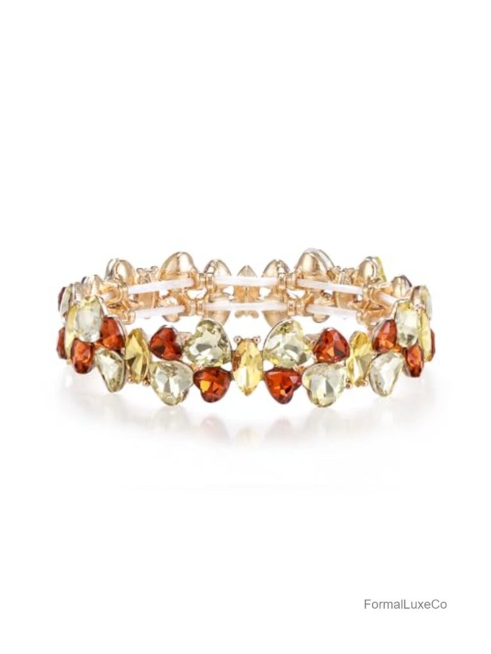 Marquise Rhinestone Stretch Bracelet Bridal Wedding Jewelry Crystal